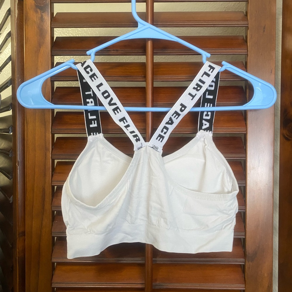 Light grey sports bra